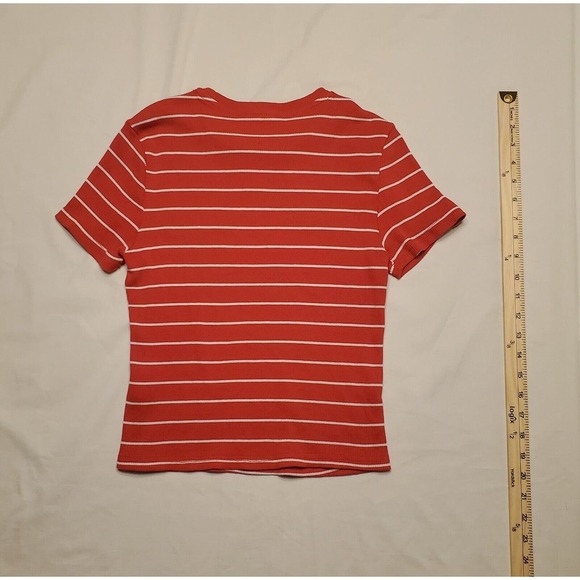 Care Bears Girls Childrens Size XL Red Stripped Shirt Top T- Shirt Tenderheart - Picture 2 of 4